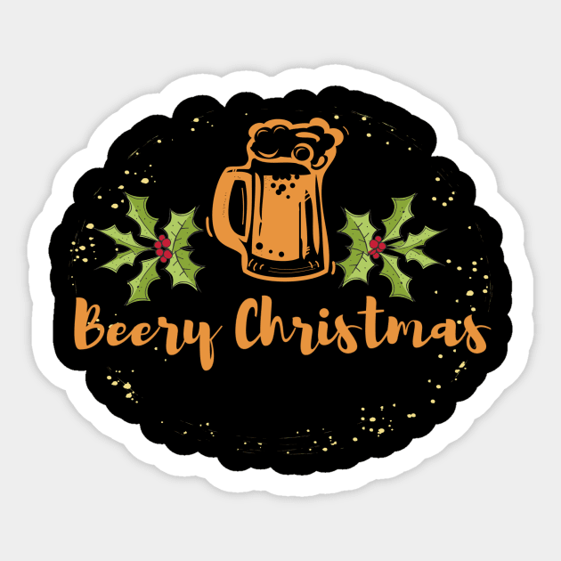 Beery Christmas Sticker by ArtisticEnvironments